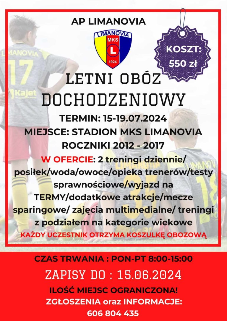 LETNI OBÓZ DOCHODZENIOWY LATO 2024